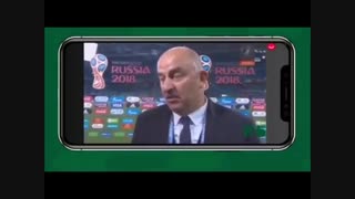 دوبله مشهدی  مربی روسیه بعد از حذف از جام جهانی آخرخنده