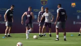 اولین تمرین کلمنت لنگلت در بارسلونا