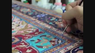 فرش هریس تبریز و نقاشی