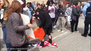 #فیلتر: آتش زدن پرچم آمریکا به وسیله ی ایرانیان، آخ ببخشید،آتش زدن پرچم آمریکا به وسیله ی آمریکاییا