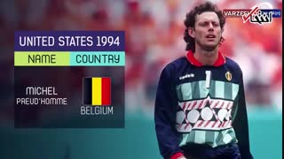 برندگان دستکش طلایی جام جهانی از سال ۱۹۳۰ تا ۲۰۱۸