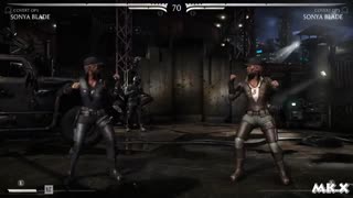 Mortal Kombat Sonya Blade Graphic Evolution 1992-2015