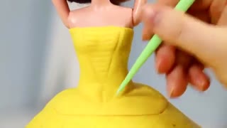 ساخت کیک باربی از اول تا آخر