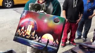 نقاشی با اسپری در خیابان های نیویورک