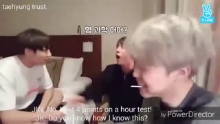 وقتی که جین و جونگ کوک با هم دیگه دعوا می کنند - bts