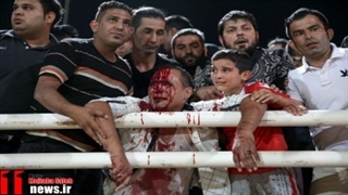 درگیری طرفداران پرسپولیس و فولاد | لیدر فولاد به راهروی زیر استادیوم سقوط کرد!