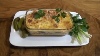 طرز تهیه گراتن بادمجان با خمیر یوفکا