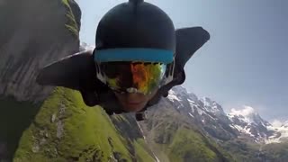 پرش با وینگ سویت از ارتفاعات سوییس