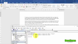 ماکرونویسی در نرم افزار مایکروسافت ورد (قسمت پنجم)