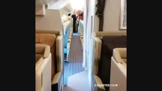 فضای داخلی هواپیمای ایرباس A380 سنگاپور | چارتر123
