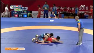 کشتی فرنگی آسیایی: پیروزی مهرداد مردانی با ضربه فنی حریف و راه یابی به رده بندی ۶۰کیلوگرم