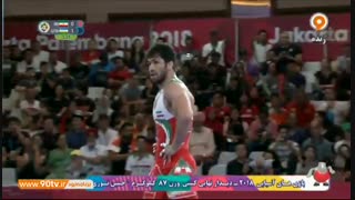 فینال کشتی فرنگی آسیایی: پیروزی حسین نوری بر حریف ازبک در وزن ۸۷ کیلوگرم