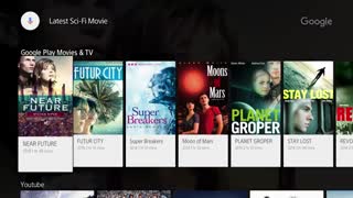 جستجوی صوتی تلویزیون سونی