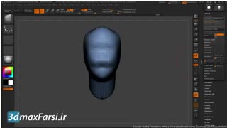 جعفر صیدی : آموزش زیبراش اسکالپینگ کله صورت انسان ZBrush Sculpting