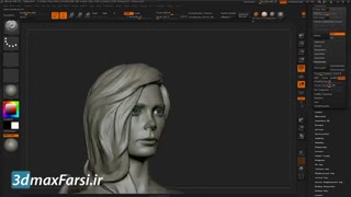 آموزش مجسمه سازی حرفه ای زیبراش حجاری موی سر ZBrush Sculpting Hair