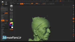 جعفر صیدی : ساخت انیمیشن زیبراش Zbrush 3d Scan Data Animation