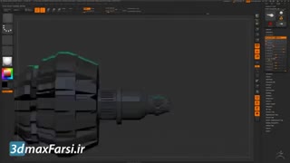 جعفر صیدی : آموزش مدلسازی کامیون زیبراش Pixolator ZBrush 4R9 Modeling