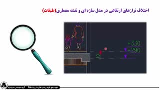 تفاوت تراز سازه ای و تراز معماری در طراحی سازه بتنی با etabs 2016