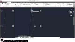 انجام ستون گذاری ساختمان بتنی در اتوکد