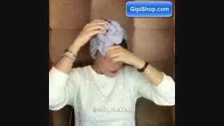 آموزش بستن شال به شکل گل