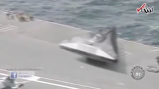 هواپیمای جاسوسی مرموز آمریکایی بر روی ناو هواپیما بر