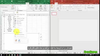 انتقال نمودار از اکسل به پاورپوینت