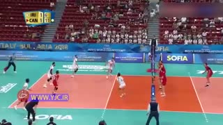 خلاصه والیبال تیم های ایران و کانادا