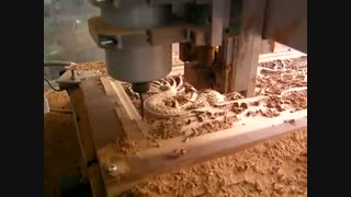 حکاکی طرح اژدها روی چوب با CNC مدل SCR5040V1 در تایلند