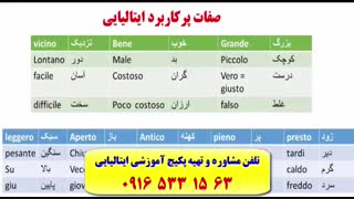 آموزش آزمون زبان ایتالیایی استرنی-آموزش زبان ایتالیایی-لغات زبان ایتالیایی-مکالمه ایتالیایی-گرامر ایتالیایی-استاد علی کیانپور
