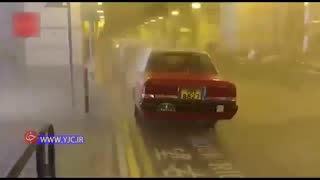 وقوع طوفانی مرگبار در هنگ‌کنگ