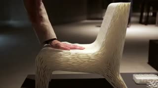 پرینت سه بعدی صندلی توسط طراحی به نام لیلیان ون دال