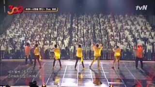 اجرای فوق العاده ikon بهمراه  طرفدارانش درمسابقه 300