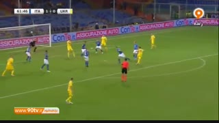 خلاصه بازی دوستانه: ایتالیا 1-1 اوکراین