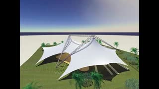 نمونه های از برترین طراحی های سازه های چادری فروش رفته توسط شرکت غشا 02126207736