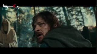 فیلم ارباب حلقه ها یک ، سکانس مرگ برومیر (شان بین) در نبرد با ارگ‌ها