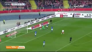 خلاصه لیگ ملتهای اروپا- لهستان 0-1 ایتالیا