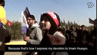 بانوان آمریکایی  در پیاده روی اربعین حضور پیدا می کنند