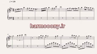 نت پیانو خاطرات کودکی از ستار