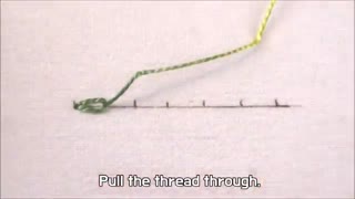 گلدوزی-Whipped Chain Stitch