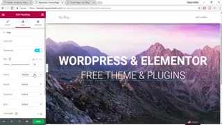 How to Make a Website With WordPress using Free Theme and Elementor Page Builder 2017